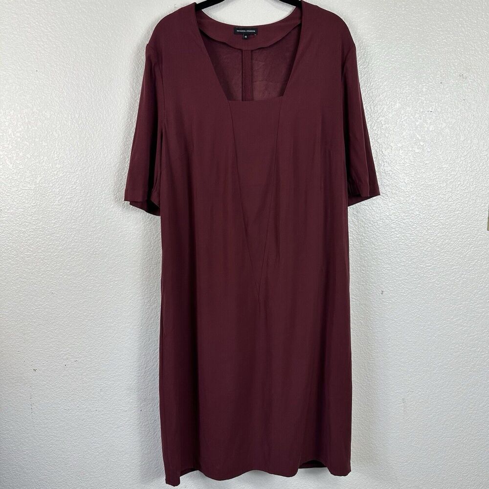 Universal Standard Marilyn Burgundy Midi Dress xs large 10 12